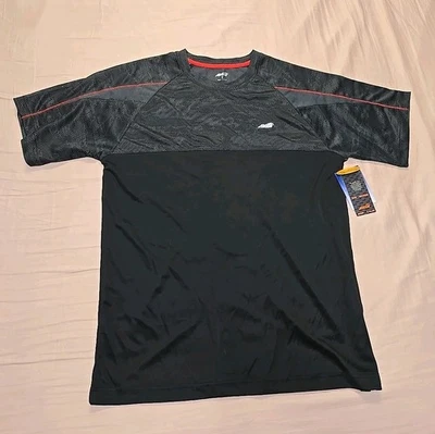 Avia T-Shirt Men's Size Medium Black/Grey Short Sleeve UPF 25 New NWT - Image 1 of 4