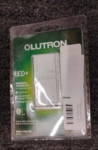 Lutron MACL-LFQH-WH Maestro Lüftersteuerung und Lichtdimmer - Weiß, OBN, P1 - Bild 1 von 3