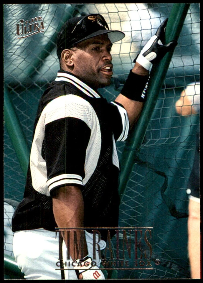 Tim Raines 1996 Ultra #43 Chicago White Sox MLB READ FREE SHIPPING AutographDen - Image 1 of 2