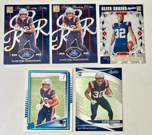 TreVeyon Henderson (5 Card Lot) 2025 Donruss Retro + Elite Series + Absolute - Picture 1 of 2