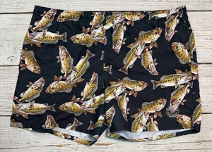 Pantalones cortos de natación con estampado de peces en todo el medio ambiente Artwear para hombre talla L - Imagen 1 de 17