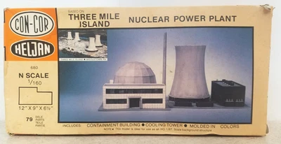 N Scale Three Mile Island Nuclear Plant By Heljan Con Cor #680 - Image 1 of 4