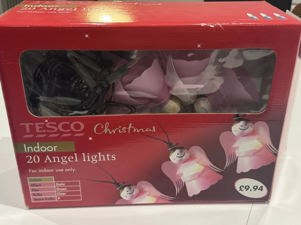 Vintage 20 x Angel Lights Boxed Brand New Christmas Unused by Tesco’s - Image 1 of 2