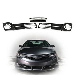Front Bumper Fog Light Cover Grilles Replacement for 2012-2014 Toyota Camry S... - Picture 1 of 7