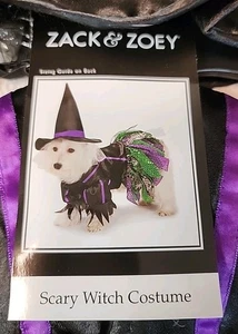 NWT-Zack And ZOEY Scary Witch Dog Costume Medium - Picture 1 of 4