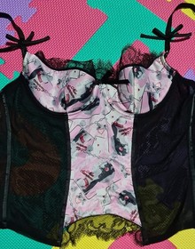 Brand New With Tags Ann Summers Sexy Corset With Lace And See Through Side &Back