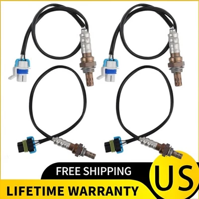 Sensor de oxígeno aguas arriba+aguas abajo 4 piezas para Chevrolet Silverado 2500 HD 2003-2012 6,0 L Foto 1 de 4