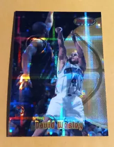 1997-98 Bowman's Best ATOMIC Refractor David Wesley #3 - Hornets - Imagen 1 de 2