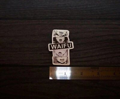 Waifu | Waifu Material Anime Girl Sticker Decal |Great For Bottles, Laptops, etc - Image 1 of 3