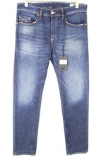 DIESEL Buster 084AC W32/L32 Men Jeans Slim Tapered Washed Cotton Stretch Blue