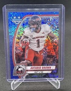 2024 Bowman University U Chrome Antario Brown /150 1st Blue Mini Diamond #13 NIU - Bild 1 von 2