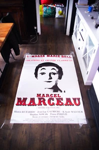 MARCEL MARCEAU ✯ GYMNASE MARIE-BELLE French Vintage Music Poster Original 1990 - Picture 1 of 7