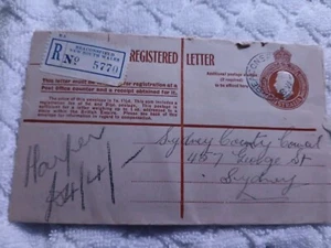 AUSTRALIA-(-1953-)-REGISTERED LETTER-BEACONSFIELD, TO SYDNEY-# 88 - Picture 1 of 2