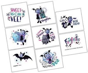 Vampirina Vampire Girl Disney Junior Kids Birthday Party Favor Temporary Tattoos - Picture 1 of 1