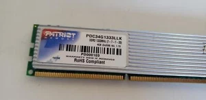 Patriot Memory PDC34G1333LLK 4GB (2x 2GB) DDR3 1333MHz Memory Module - Picture 1 of 2
