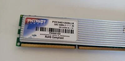 Patriot Memory PDC34G1333LLK 4GB (2x 2GB) DDR3 1333MHz Memory Module - Image 1 of 2