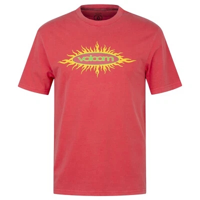 Volcom Nu Sun PW T-Shirt washed ruby - Motive T-Shirt mit Frontprint - Bild 1 von 3