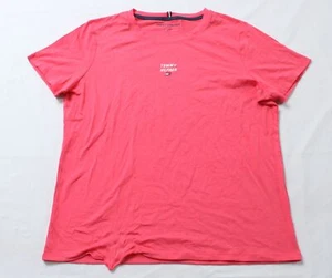 Tommy Hilfiger Women’s Sport Logo Short Sleeve T-Shirt DP3 Pink Medium - Picture 1 of 4