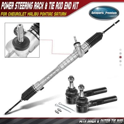 3x Kit de extremo de varilla de amarre de cojinete de buje de piñón y cremallera delantera para Chevrolet Malibu Saturn Foto 1 de 4