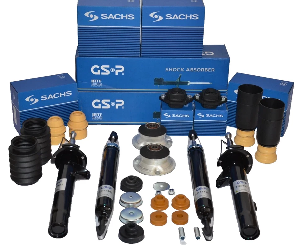 GSP / SACHS STOßDÄMPFER SET VORNE + HINTEN XXL FÜR BMW 1ER E81 E82 E87 E88 - Bild 1 von 1