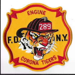 New York Fire Department (FDNY) Engine 289 Corona Tigers Patch V1 - Picture 1 of 2