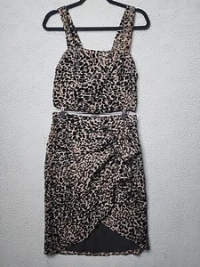 Rachel Zoe Leopard Crop Tank & Rüschen Knielang Mob Frau Rock Set - Bild 1 von 15