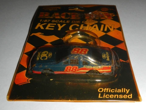 Vintage New 1997 NASCAR Dale Jarrett QC Quality Care Car Diecast Metal Keychain Cover