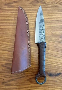 Handmade Carbon Steel Viking Knife For Hunting Camping & Hiking - Picture 1 of 6