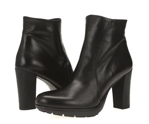 Womens ANDRE ASSOUS 160403 Black Leather Ankle Boots sz. 8.5 - Picture 1 of 7