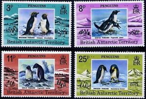 Britannique Antarctique Terr 1979 Penguins Sc#72-75 MNH Cv $20.50 Oiseaux