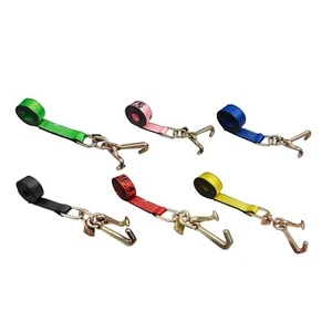 Correa de auto de gancho de racimo TJ de 2" x 10' de alta resistencia para grúa remolque automático - Imagen 1 de 60