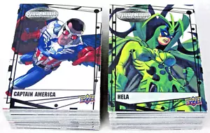 2015 Marvel Vibranium Base Set 1-90 Completo Casi Nuevo Cubierta Superior Envío Reflectante Gratis - Imagen 1 de 5