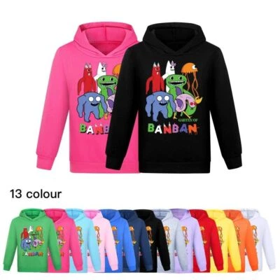 Kids Garden of Banban Casual Hoodie Hooded Tops Sweatshirt Pullover Long Sleeve