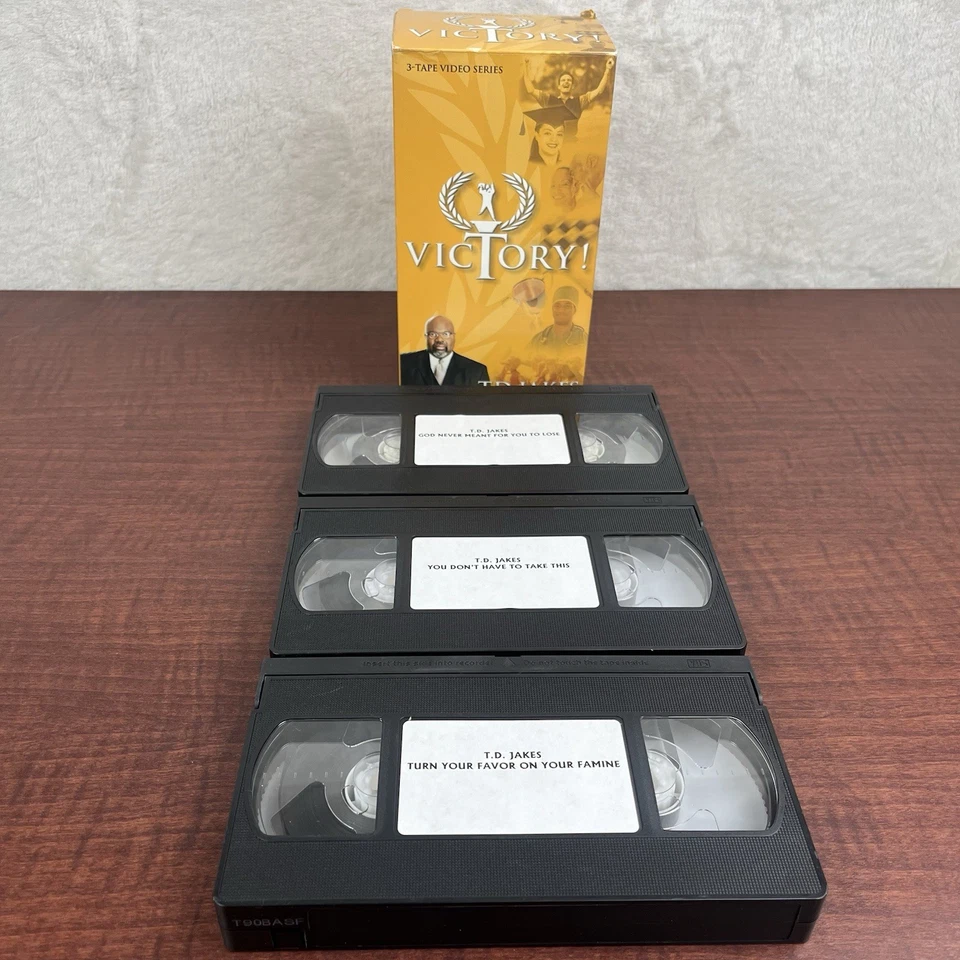 Bishop T.D. Jakes Victory Series VHS 3 Tape Series The Potters House - Image 1 of 4