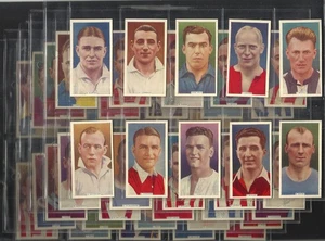 JUEGO DE TARJETAS DE FÚTBOL AMERICANO DE PREGUERRA ORIGINAL 1936 50 DIXIE DEAN EVERTON 89 AÑOS DE ANTIGÜEDAD - Imagen 1 de 22