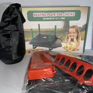 Hühnerzuchtset mit Heizplatte & tragbarem Laufstall ohne Wasserspender - Bild 1 von 1
