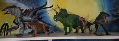 CYBERZOIC lot Kuraokami Triceratops Steelhorn Achillobator Smilodon Allosaurus - Image 1 of 4