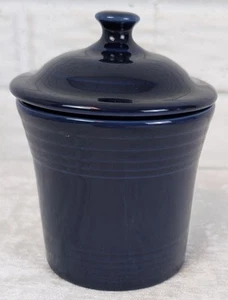 New Fiesta Fiestaware Cobalt Blue Jam Jar Fiesta Retired Utility Mini Canister - Bild 1 von 10