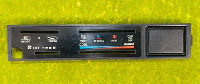 1984-1988 Toyota 4Runner Pickup AC Heater Control Plate Cover Lens OEM - Image 1 of 4