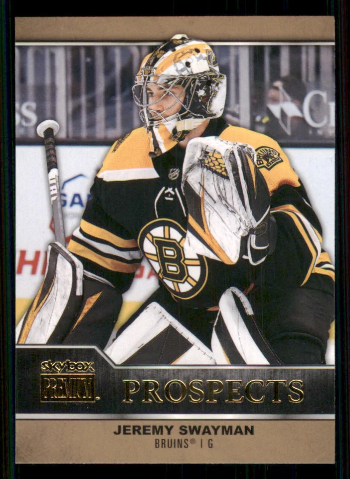 2021-22 Metal Universe Skybox Premium Prospects #PP10 Jeremy Swayman - Image 1 of 2