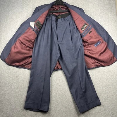 Traje Completo Jos A Bank Para Hombre 41S 36x25 Azul Ventana 100% Lana Ermenegildo Zegna Foto 1 de 4