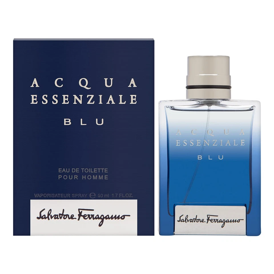 Acqua Essenziale Blu por Salvatore Ferragamo Pour Homme 1,7 OZ Eau de Toilette Sp Foto 1 de 1
