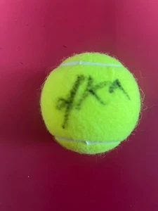 Pelota de tenis Amanda Anisimova Wimbledon Wilson firmada automática - Imagen 1 de 2