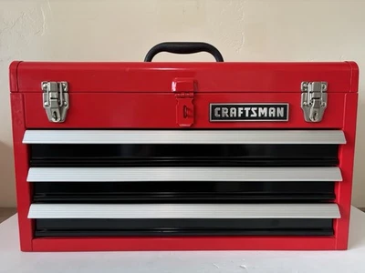 Tool Box Drawer Chest Storage Craftsman Drawers Organizer 3-Drawer Metal - Image 1 of 4