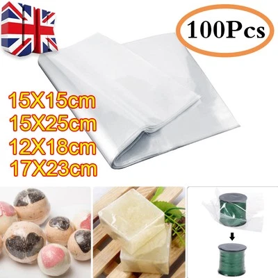 300X Multi-size Transparent Shrink Wrap Bag Film Heat Seal Pouch Gift Packing.