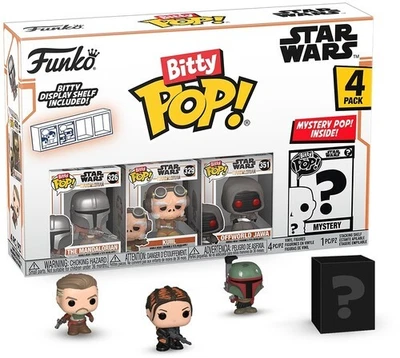 Funko BITTY POP!: Star Wars - The Mandalorian - Mandalorian paquete de 4 [juguete nuevo] V Foto 1 de 4