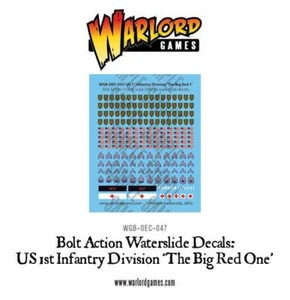 EE. UU. 1ª División de Infantería 'Big Red One' - Calcomanía de acción Bolt - Imagen 1 de 1
