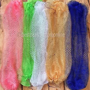 1 x African Bath & Shower Net Full Exfoliating Bathing Net Sponge 60" Long - Picture 1 of 3