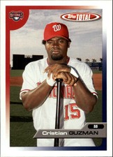 2005 Topps Total Washington Nationals Baseball Card #504 Cristian Guzman