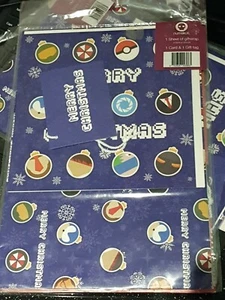 Pokemon Gift Wrap Gift Tag and Card | OFFICIAL - Picture 1 of 2